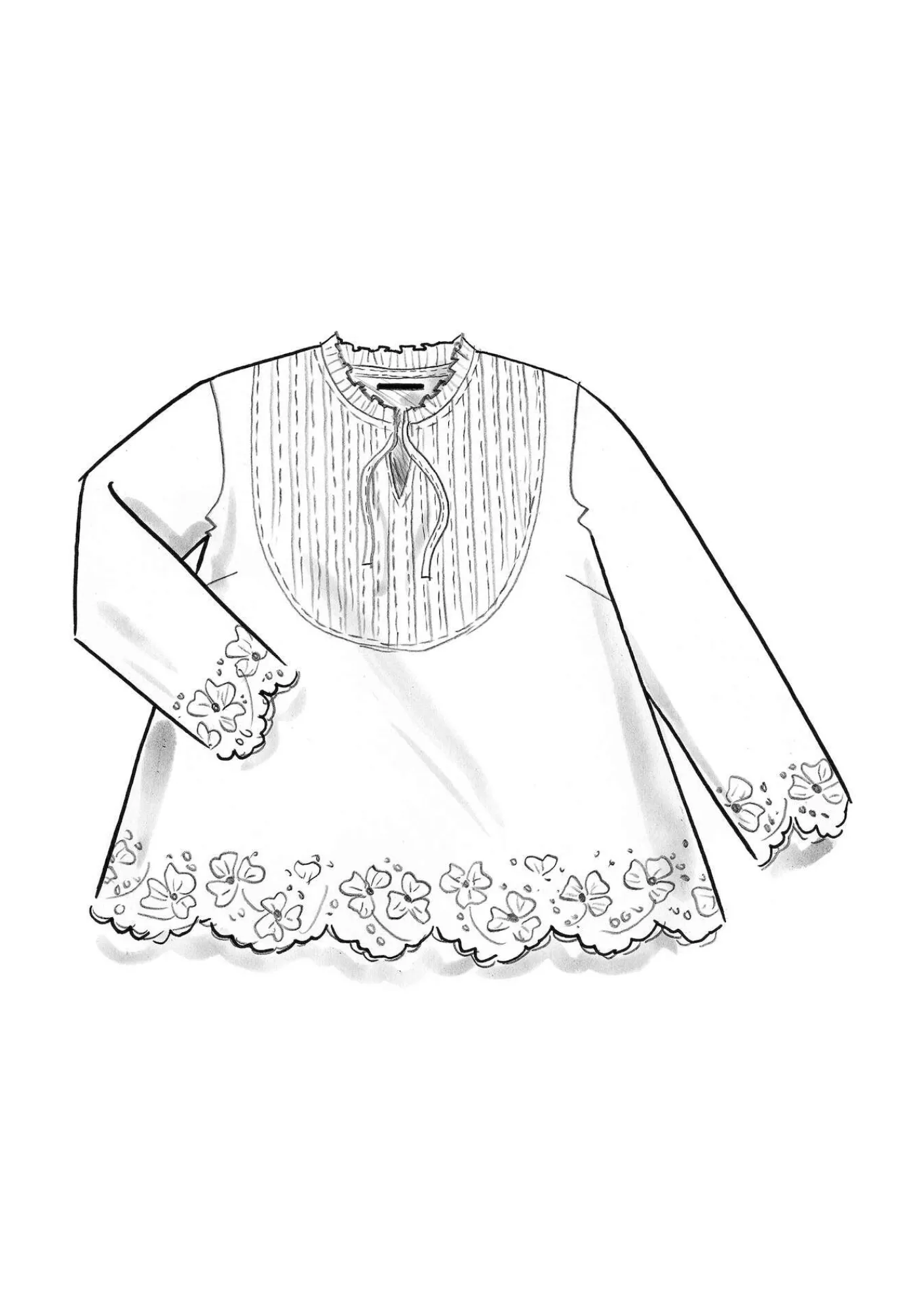 Blus "Birta" i ekologisk bomull-Gudrun Sjödén Online