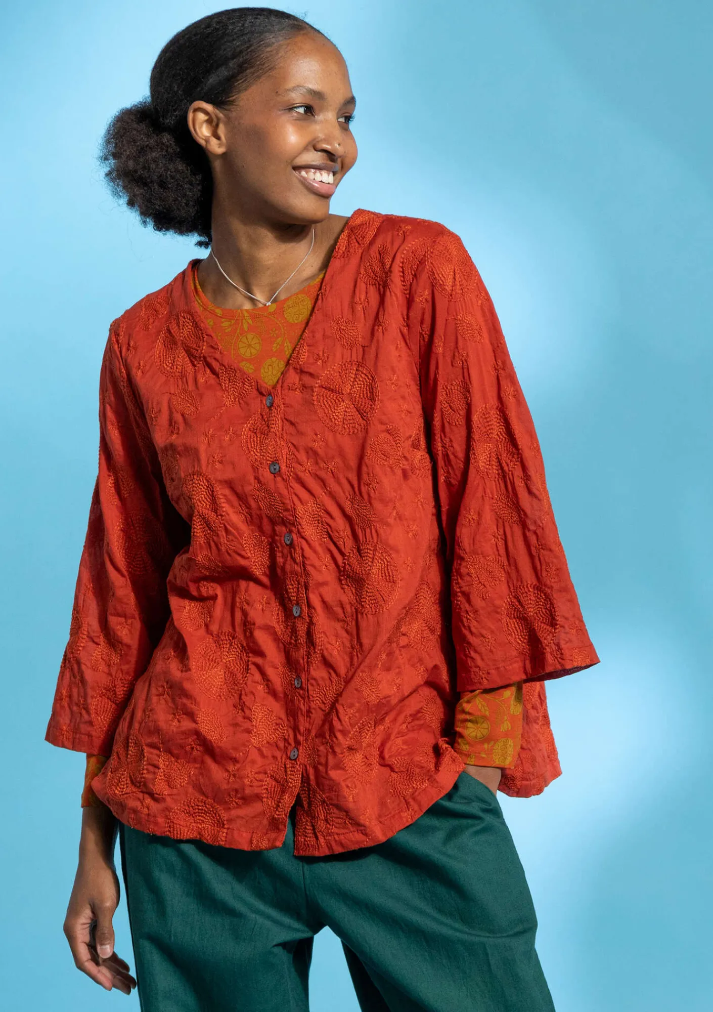 Blus "Clementine" i ekologisk bomull-Gudrun Sjödén Clearance