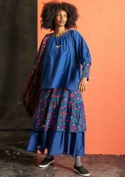 Blus i bomull/siden-Gudrun Sjödén Discount