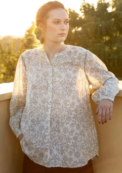 Blus "Lisa" i ekologisk bomull-Gudrun Sjödén Outlet