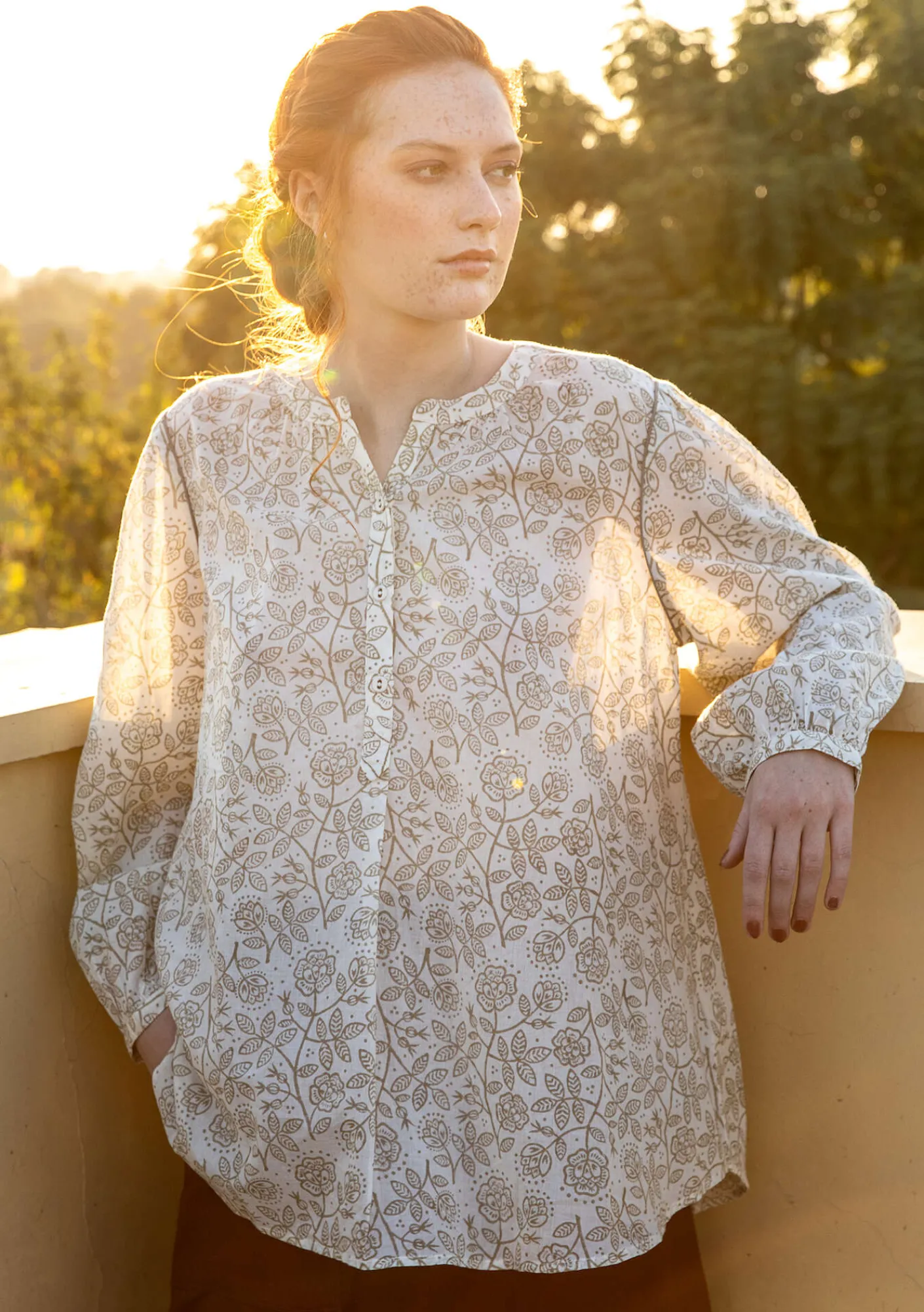 Blus "Lisa" i ekologisk bomull-Gudrun Sjödén Outlet