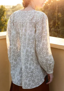 Blus "Lisa" i ekologisk bomull-Gudrun Sjödén Outlet