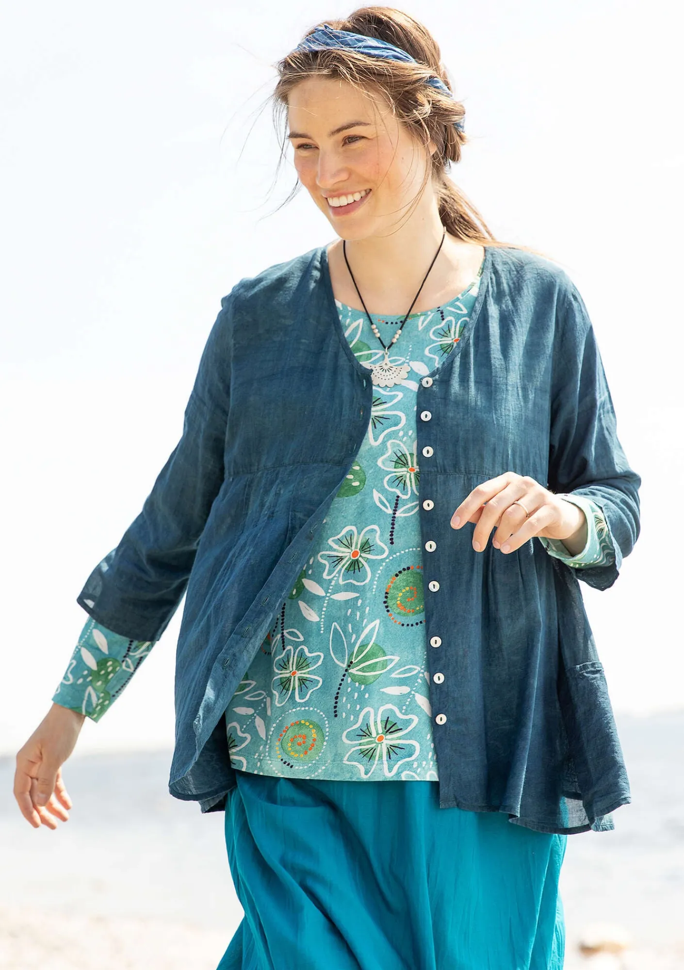 Blus "Samira" i ekologisk bomull-Gudrun Sjödén Sale
