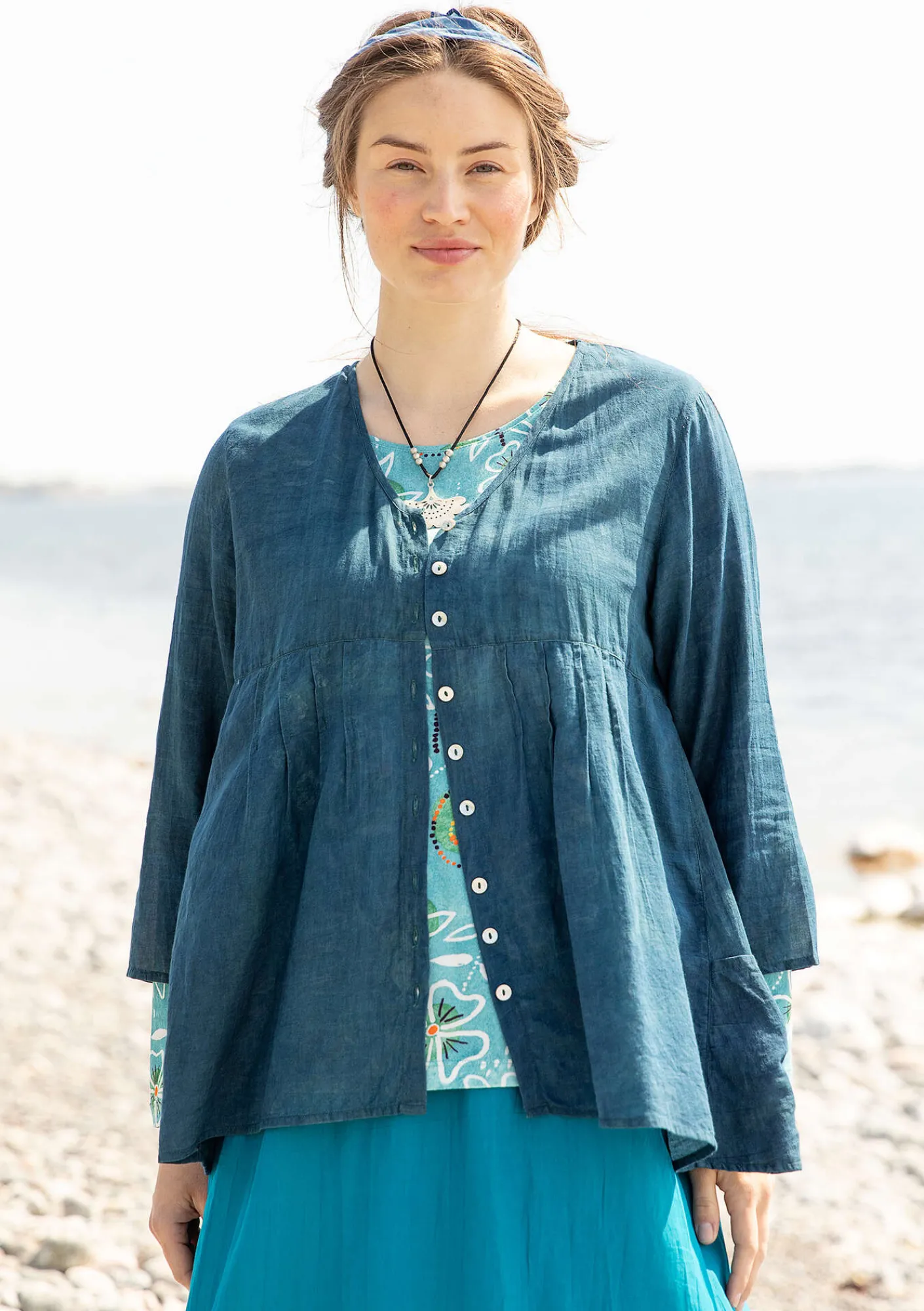 Blus "Samira" i ekologisk bomull-Gudrun Sjödén Sale