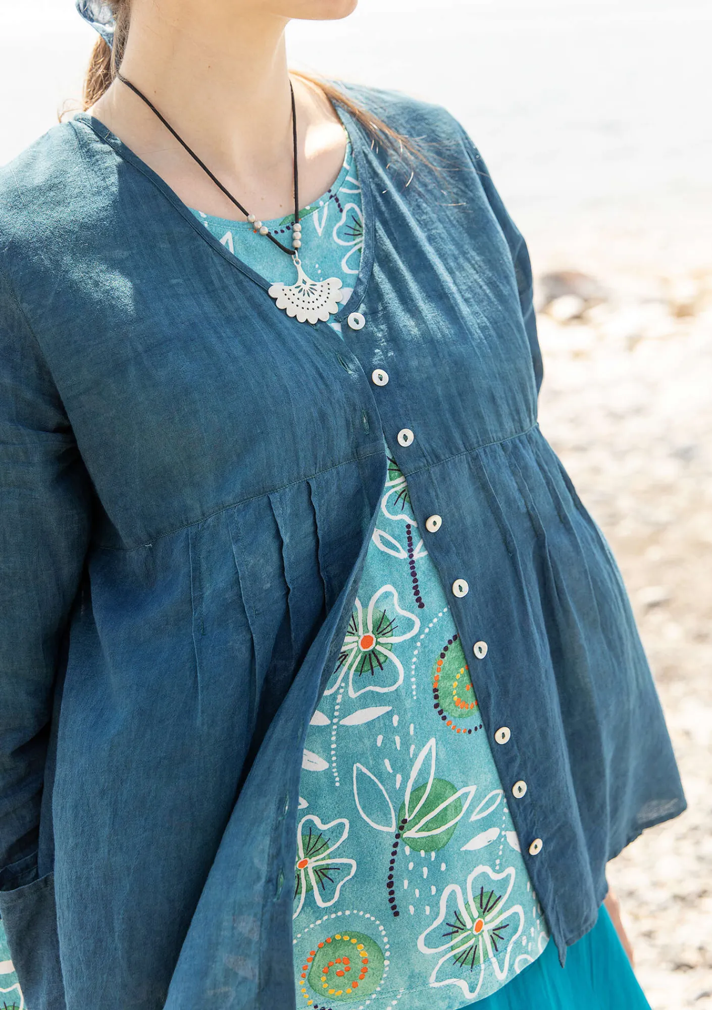 Blus "Samira" i ekologisk bomull-Gudrun Sjödén Sale