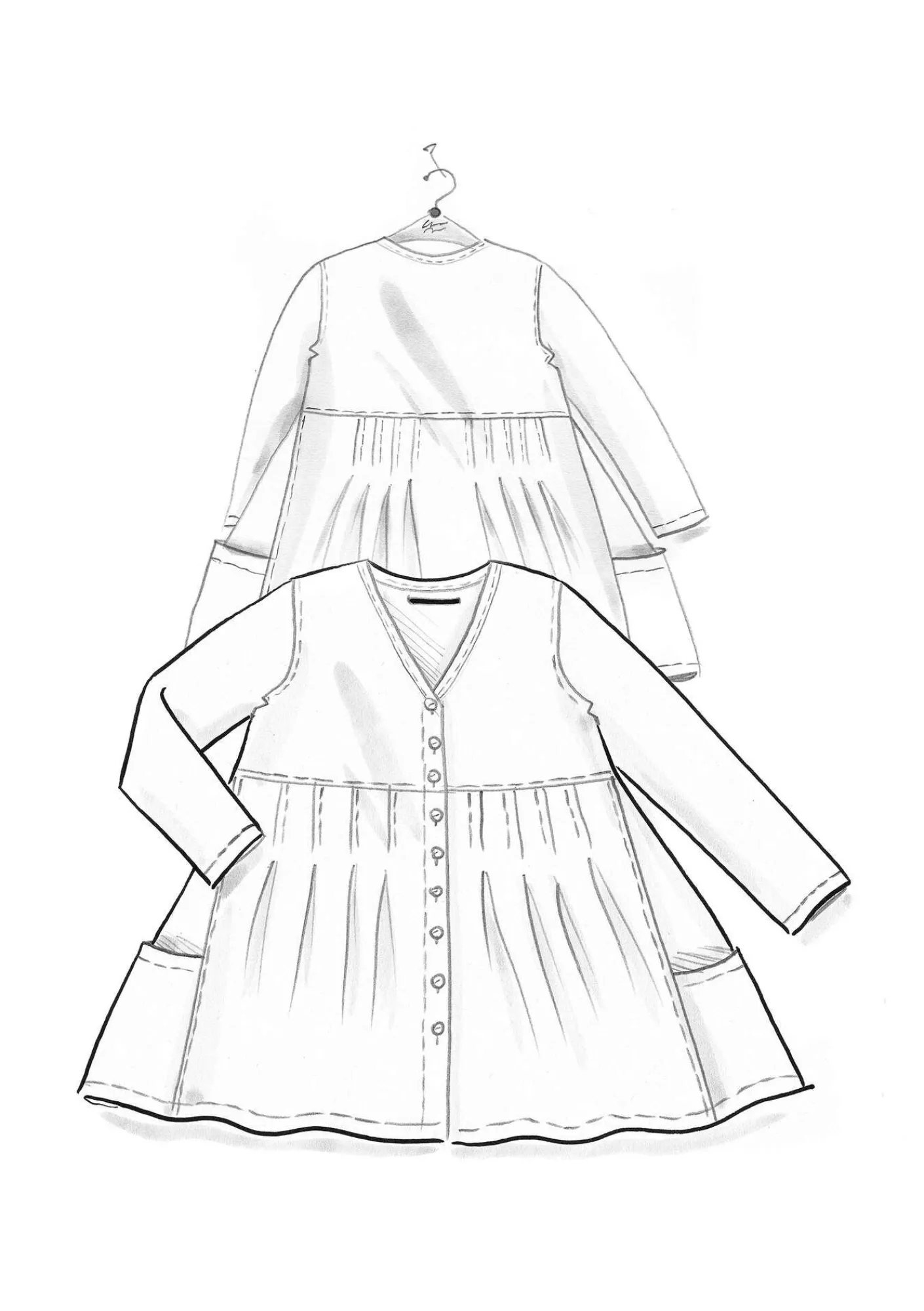 Blus "Samira" i ekologisk bomull-Gudrun Sjödén Sale