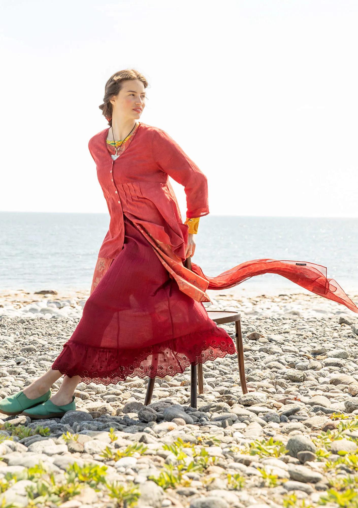 Blus "Samira" i ekologisk bomull-Gudrun Sjödén