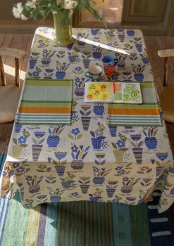 Bordstablett "Wild rose" i ekologisk bomull-Gudrun Sjödén Sale