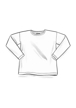 Enfärgad top i ekologisk bomull-Gudrun Sjödén Hot