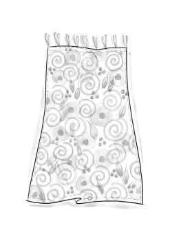 Gardin "Cumulus" i ekologisk bomull-Gudrun Sjödén Clearance