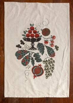 Kökshandduk "Fruits" i ekologisk bomull-Gudrun Sjödén Best