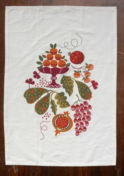 Kökshandduk "Fruits" i ekologisk bomull-Gudrun Sjödén New