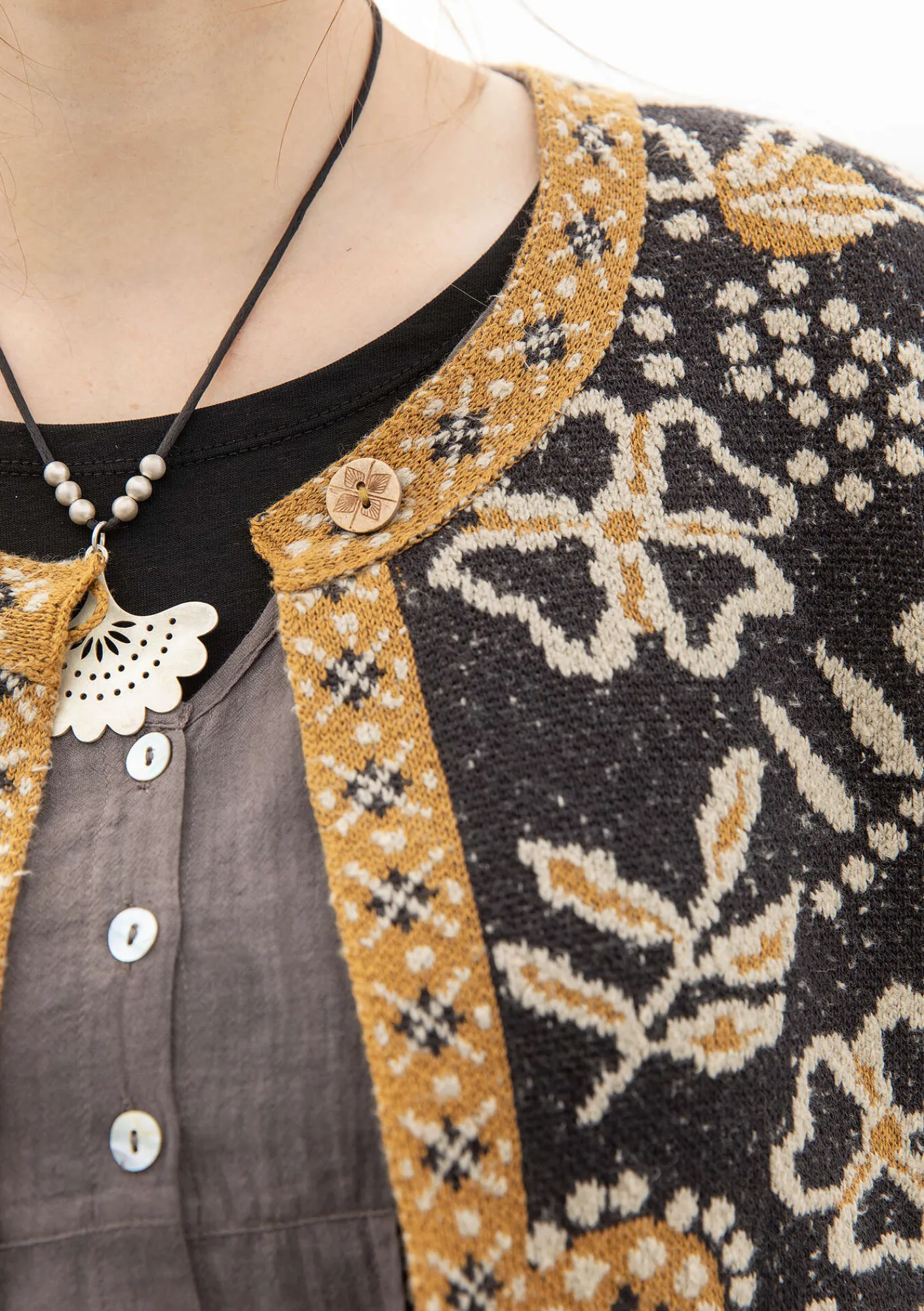 Kofta "Rashmi" i ekologisk bomull-Gudrun Sjödén