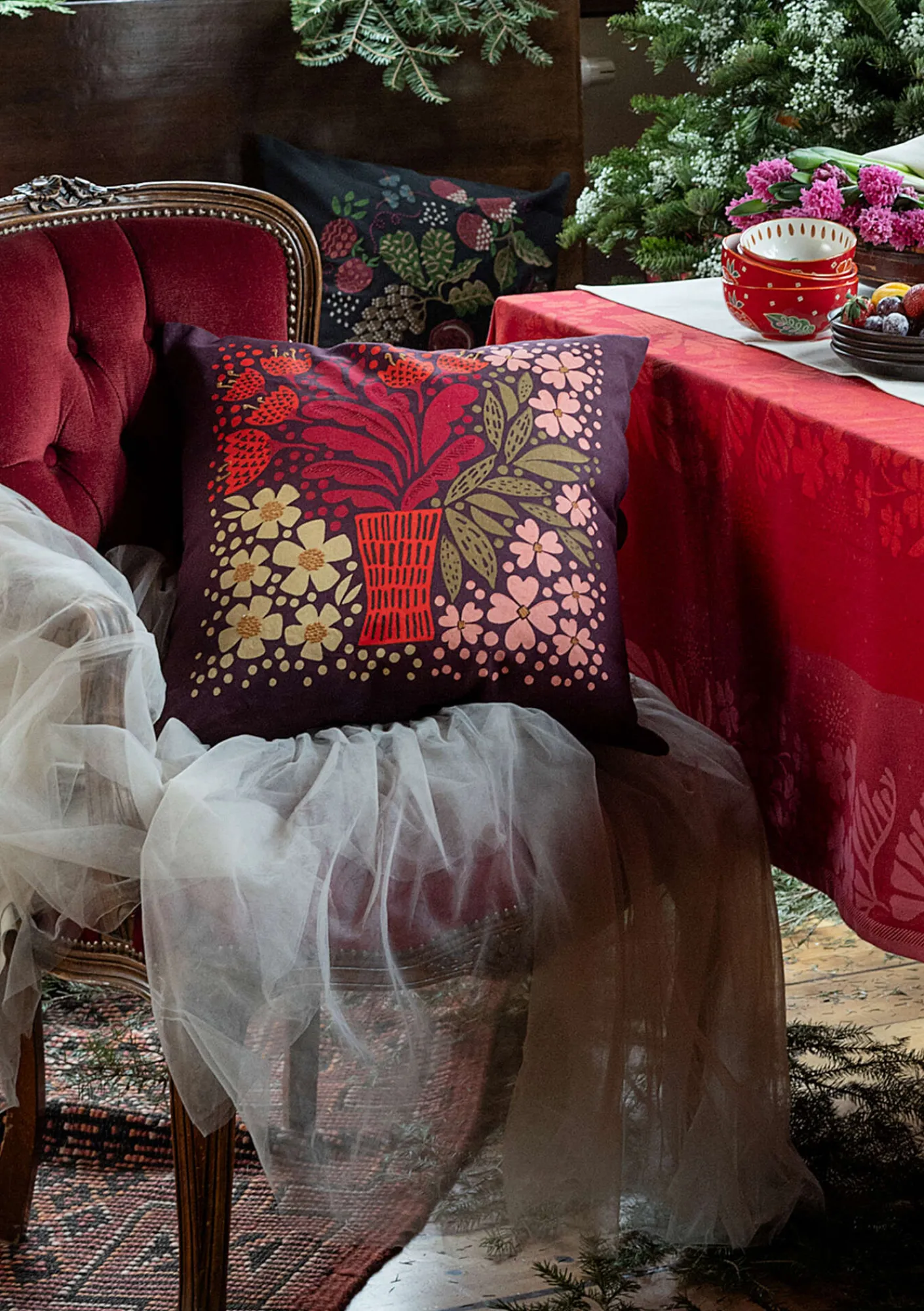 Kuddfodral "Gnistra" i ekologisk bomull-Gudrun Sjödén Sale