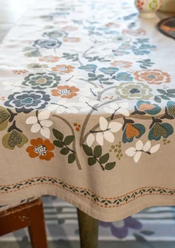 Löpare "Wild rose" i lin/bomull-Gudrun Sjödén New