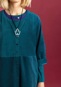 Manchesterklänning i ekologisk bomull/elastan-Gudrun Sjödén