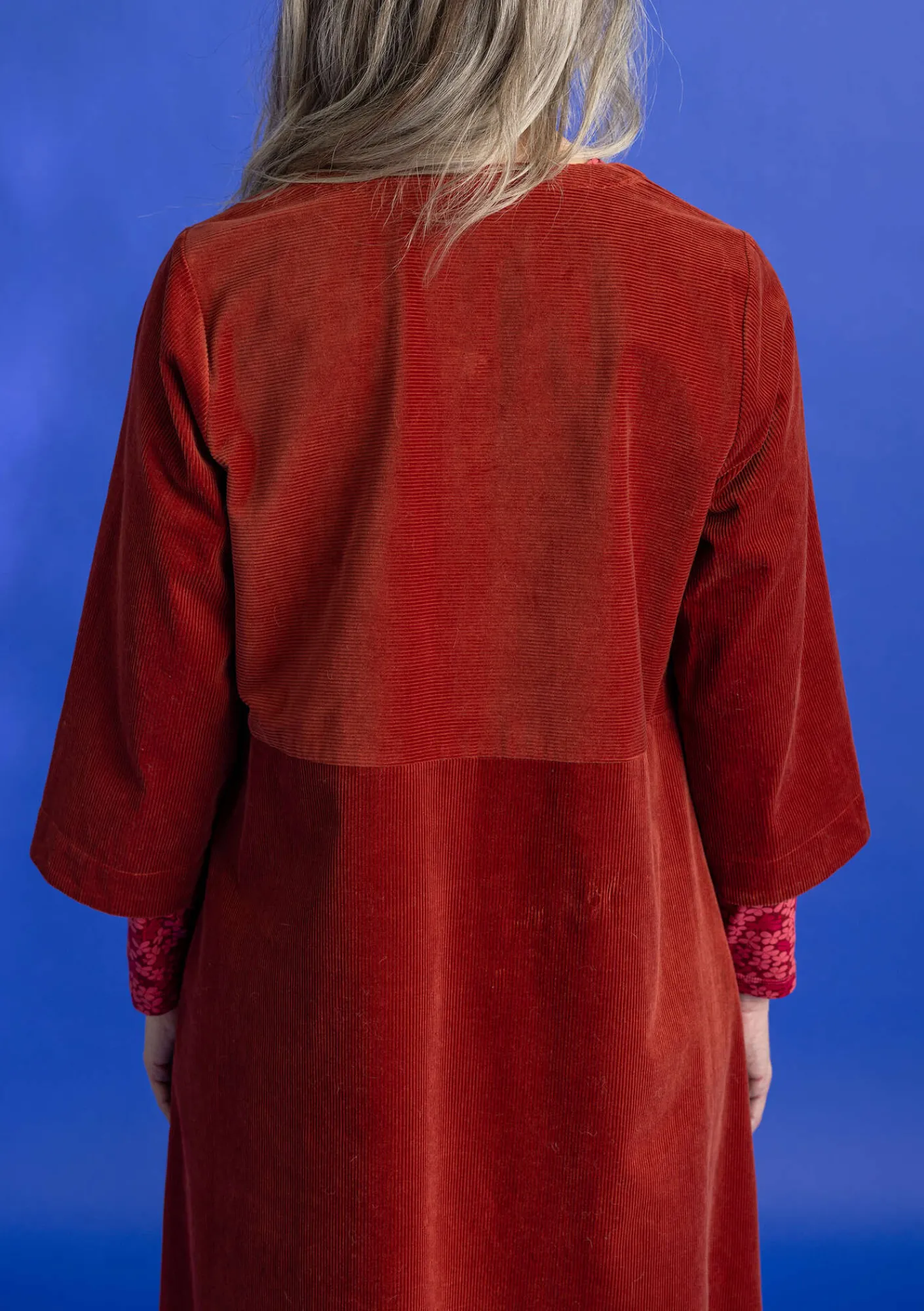 Manchesterklänning i ekologisk bomull/elastan-Gudrun Sjödén