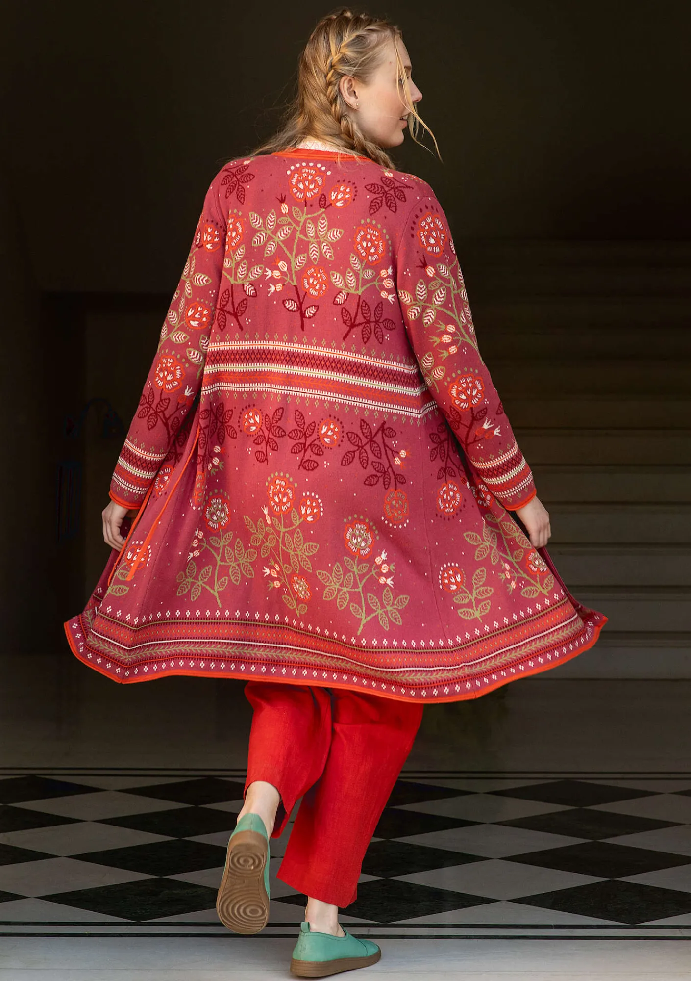 Omlottkofta "Lisa" i ekologisk/återvunnen bomull-Gudrun Sjödén