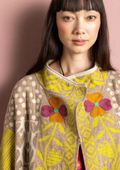 Omlottkofta "Viktoria" i lammull/bomull-Gudrun Sjödén Online