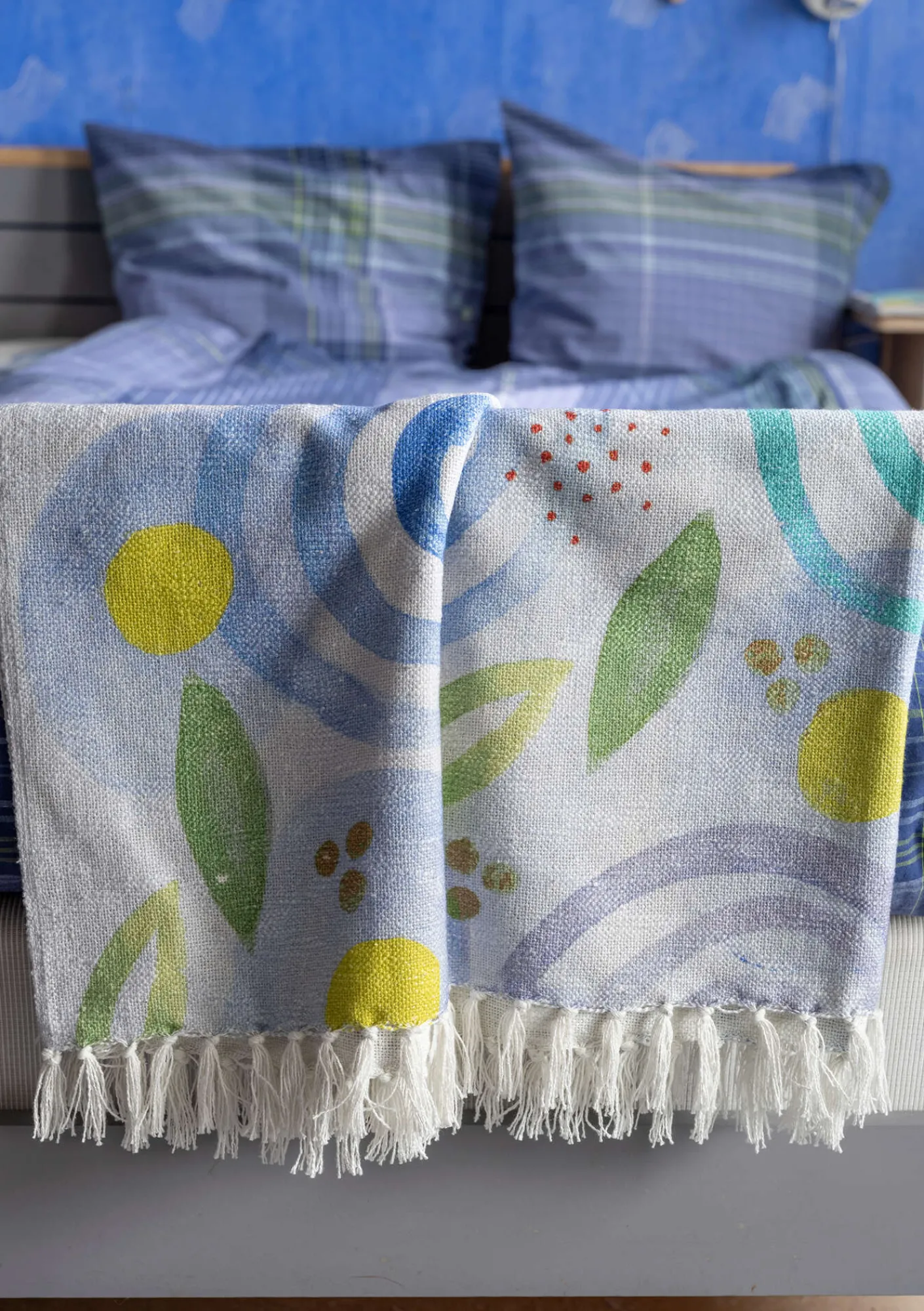 Pläd "Cumulus" i ekologisk bomull-Gudrun Sjödén Online