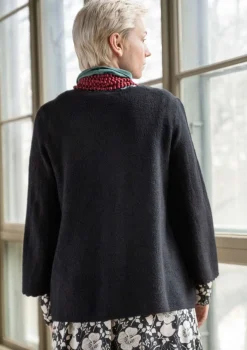 Pointellekofta "Blomstra" i filtad ull-Gudrun Sjödén Best