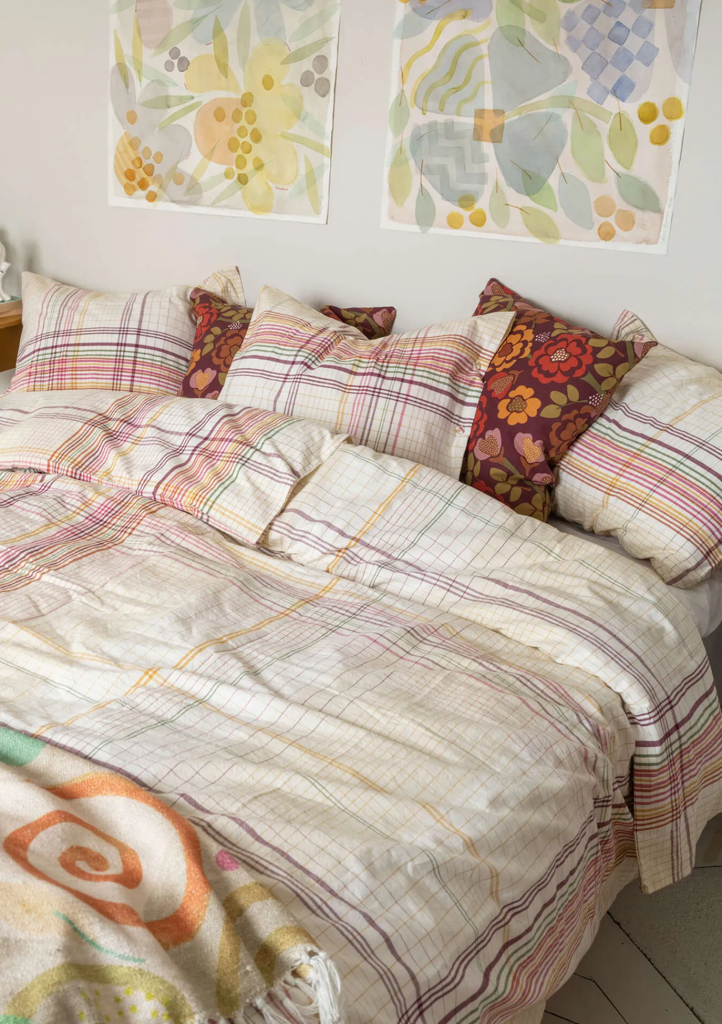 Påslakan "Rainbow" i ekologisk bomull-Gudrun Sjödén Best