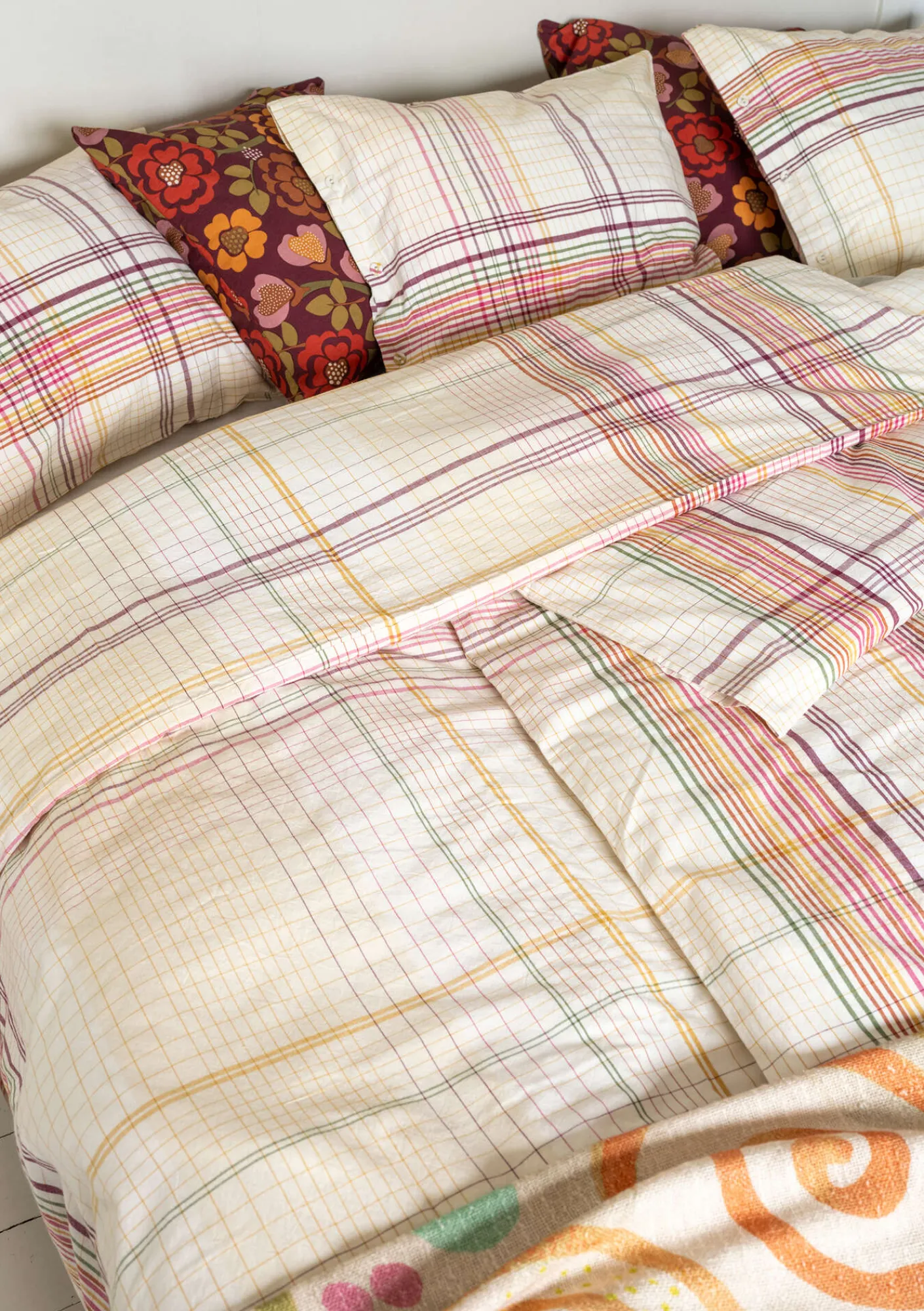 Påslakan "Rainbow" i ekologisk bomull-Gudrun Sjödén Best