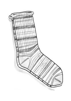 Raggsocka i lammull/återvunnen ull-Gudrun Sjödén Clearance