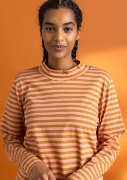 Randig halvpolo i ekologisk bomull-Gudrun Sjödén Online