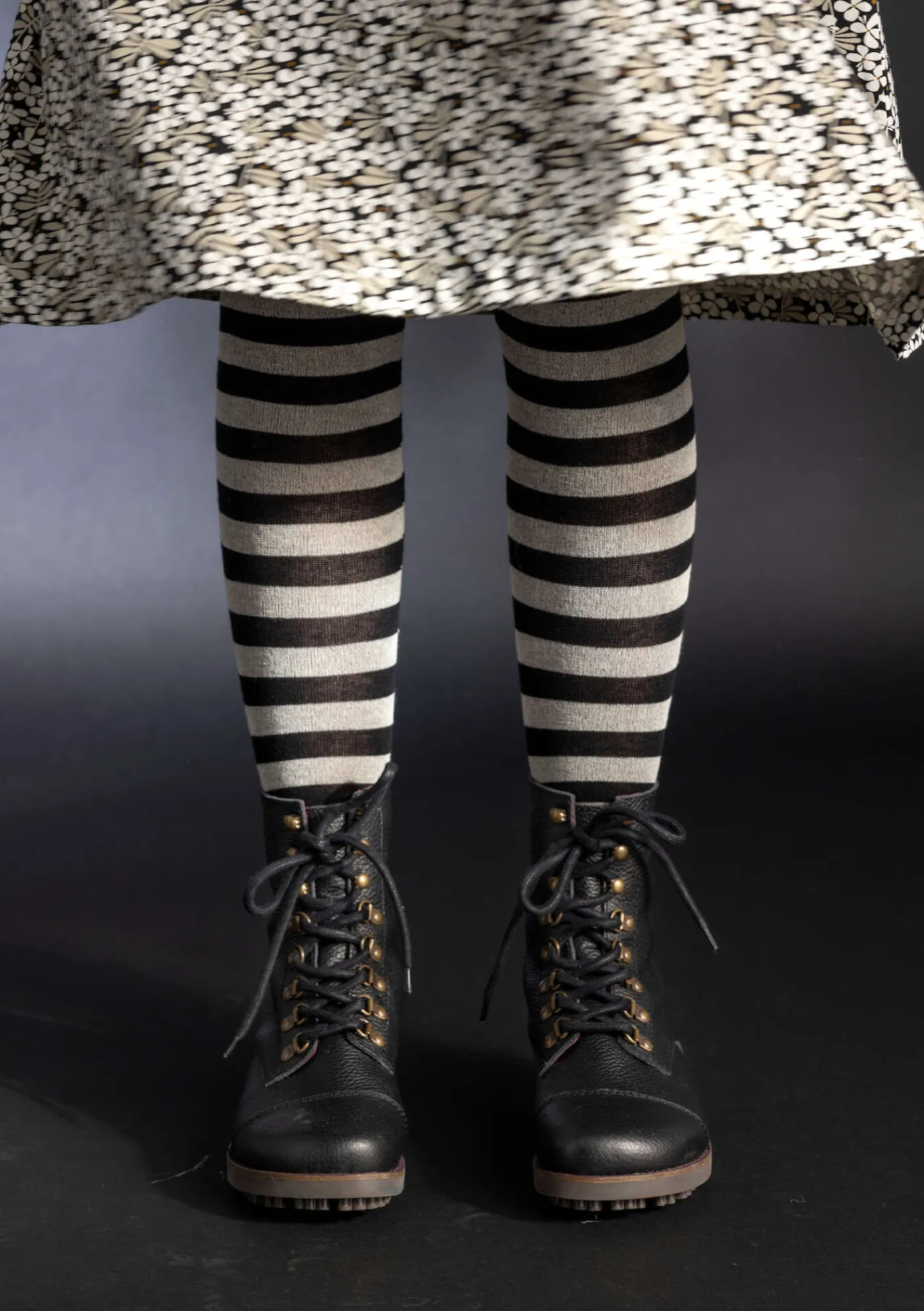 Randiga strumpbyxor i ekologisk bomull-Gudrun Sjödén Discount