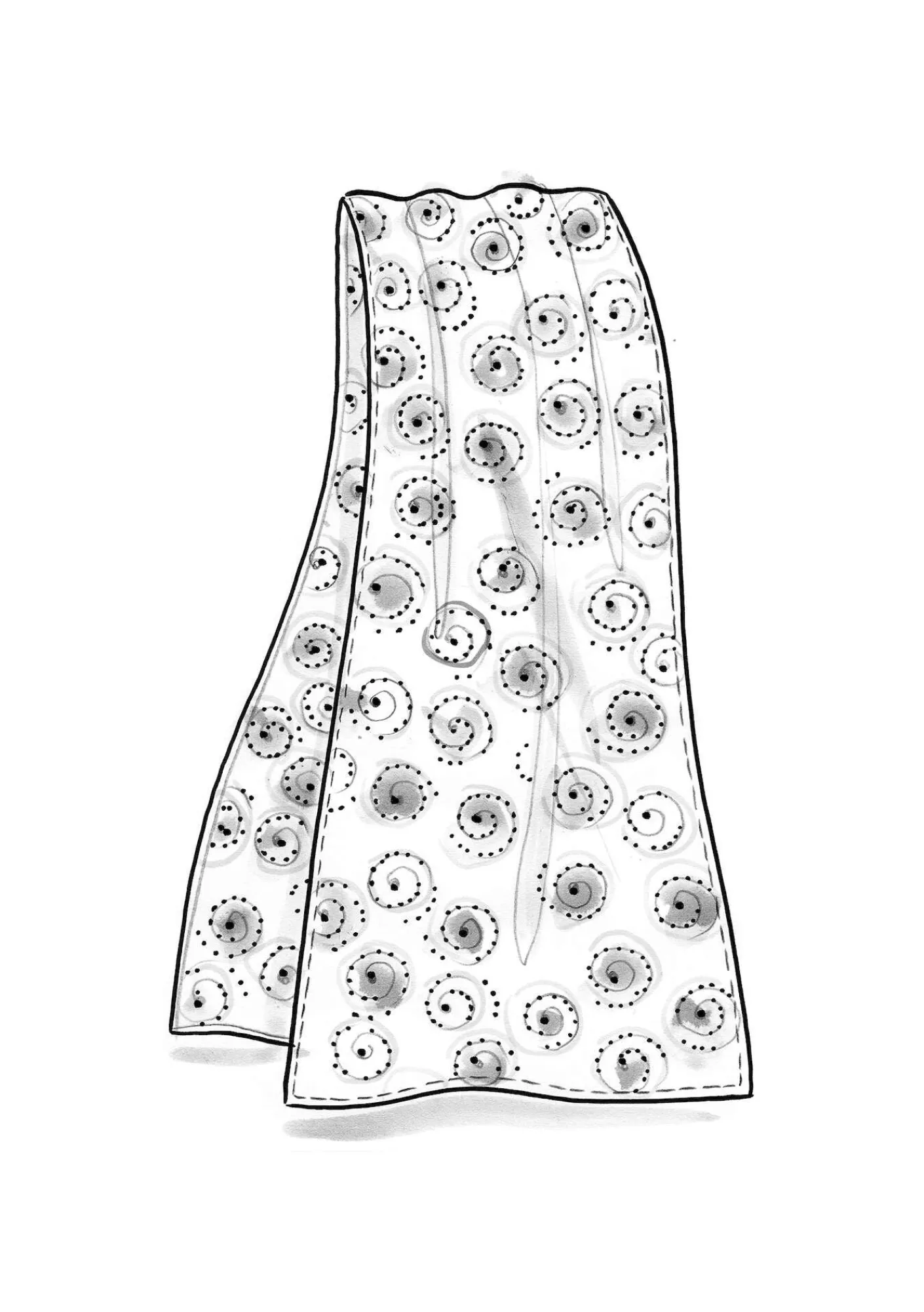 Sjal "Clay" i ekologisk bomull-Gudrun Sjödén New