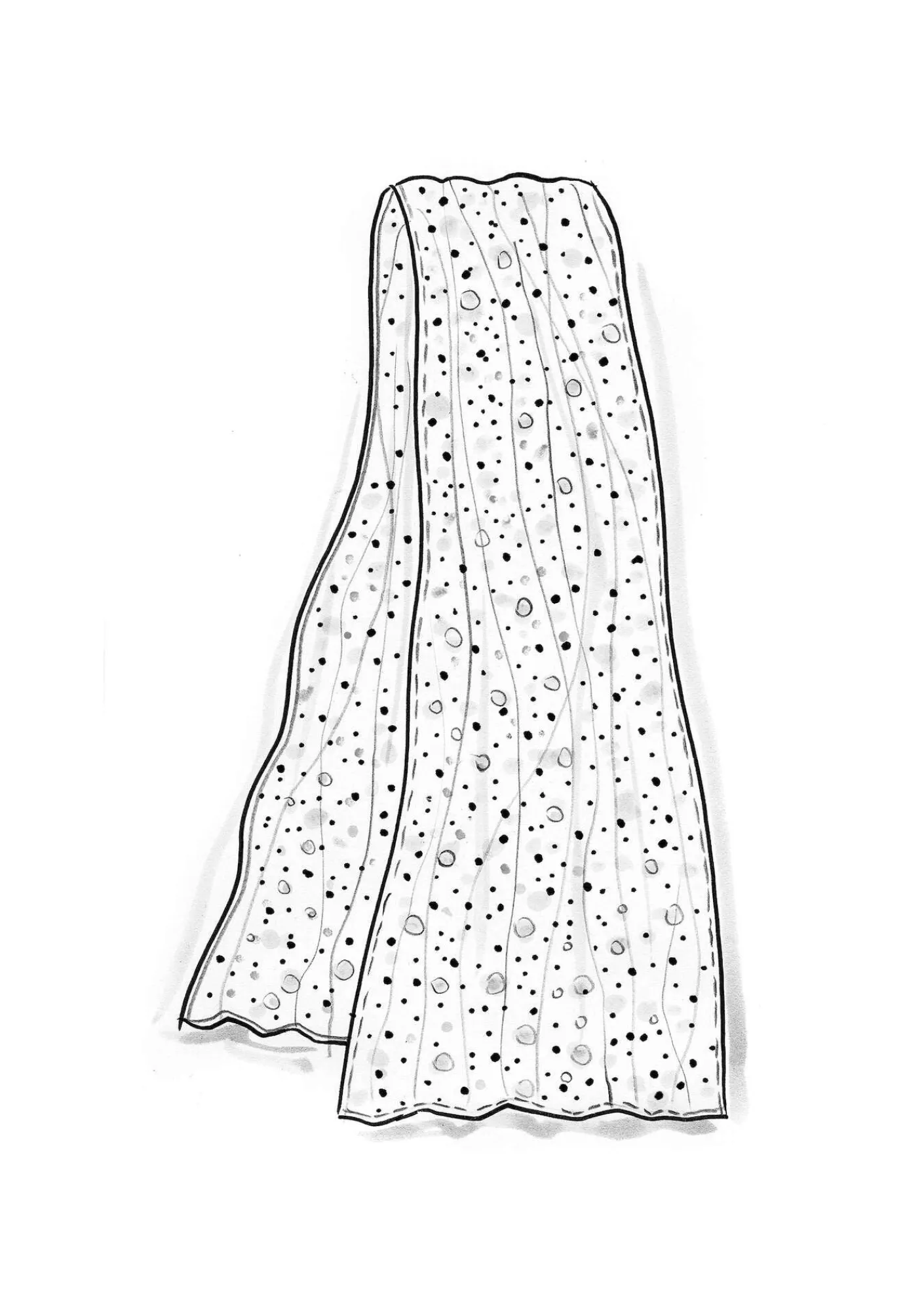 Sjal "Hedda" i ekologisk bomull-Gudrun Sjödén Best