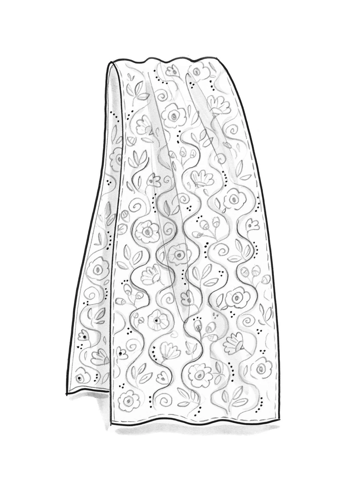 Sjal "Rupangi" i siden-Gudrun Sjödén Discount