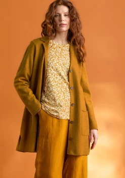 Stickad kavaj i filtad ekologisk ull-Gudrun Sjödén New