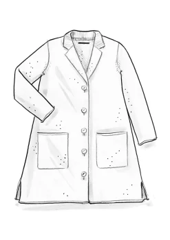 Stickad kavaj i filtad ekologisk ull-Gudrun Sjödén Clearance