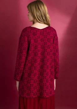 Stickad tunika "Freja" i ekologisk/återvunnen bomull-Gudrun Sjödén Discount