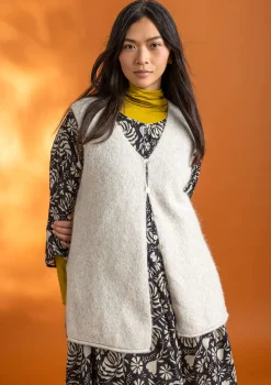 Stickad väst i alpackamix-Gudrun Sjödén New