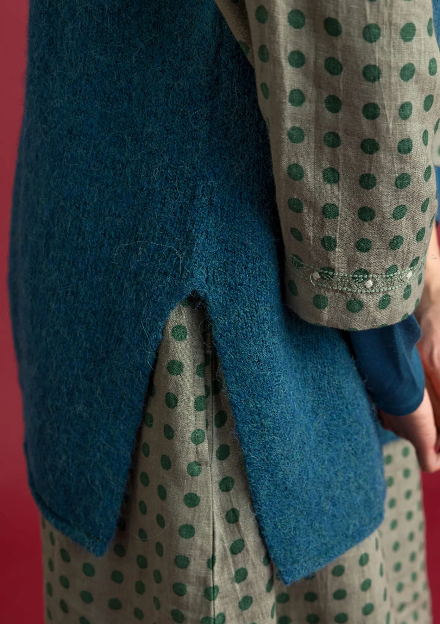 Stickad väst i alpackamix-Gudrun Sjödén Hot