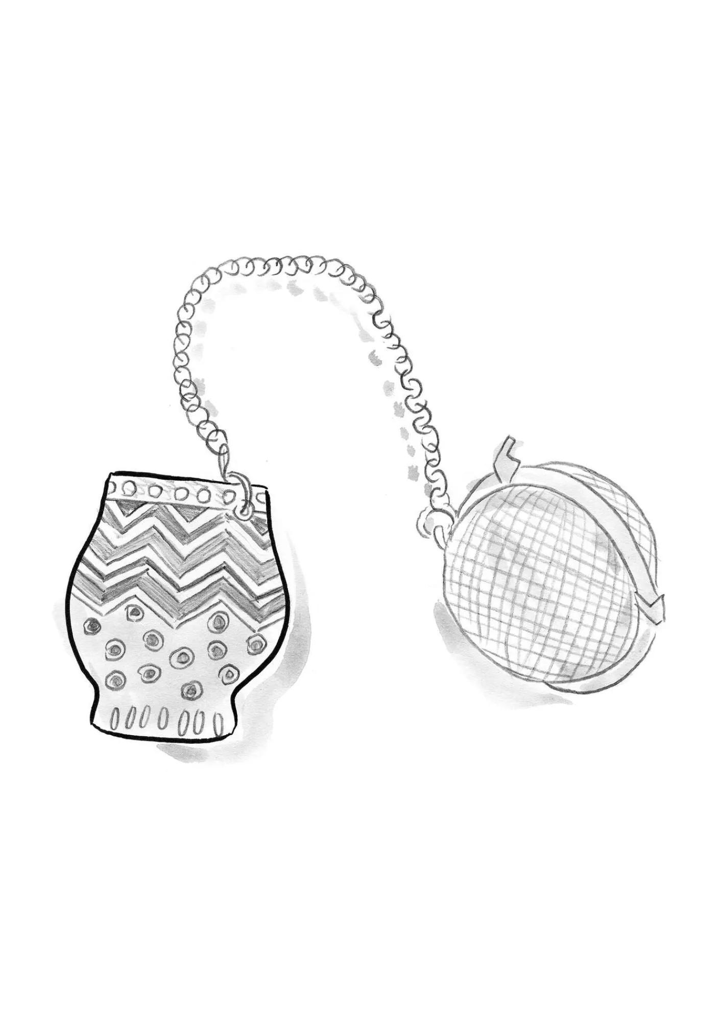 Tesil "Flower pots" i keramik/metall-Gudrun Sjödén Outlet