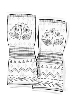 Torgvante "Borealis" i ekologisk och återvunnen bomull/ ull-Gudrun Sjödén New