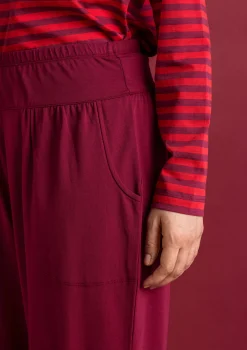 Trikåbyxa i ekologisk bomull/elastan-Gudrun Sjödén Discount