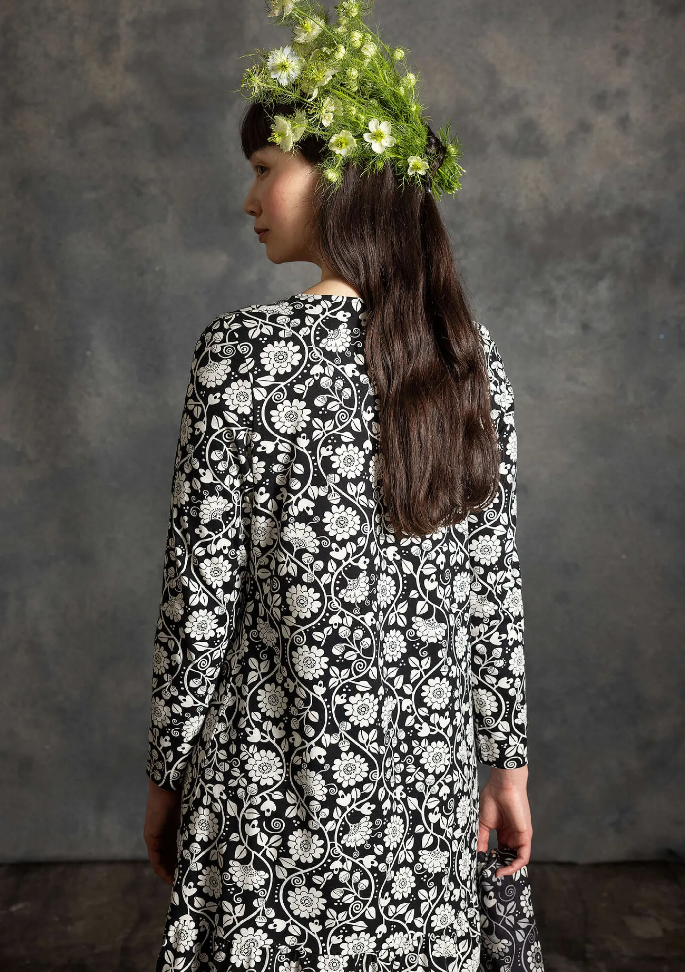 Trikåklänning "Rupangi" i ekologisk bomull-Gudrun Sjödén Discount