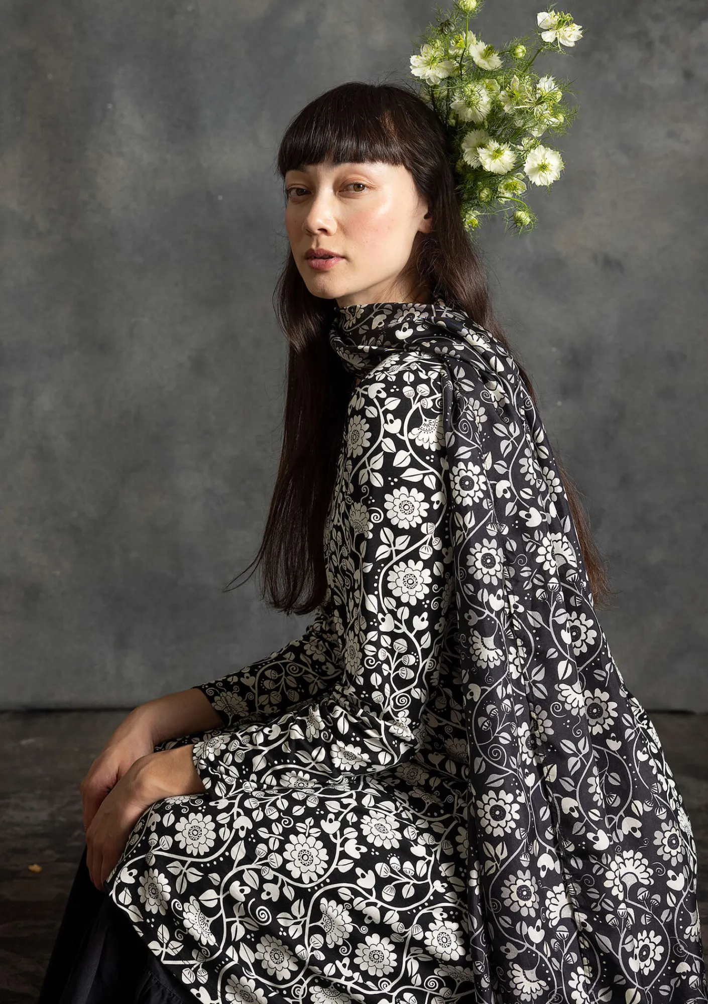 Trikåklänning "Rupangi" i ekologisk bomull-Gudrun Sjödén Discount