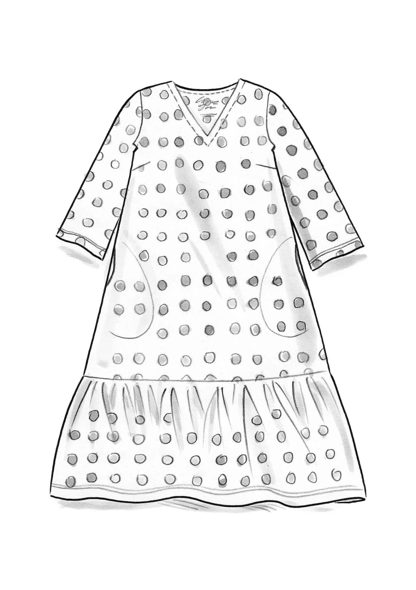 Trikåklänning "Tyra" i ekologisk bomull/modal-Gudrun Sjödén Best