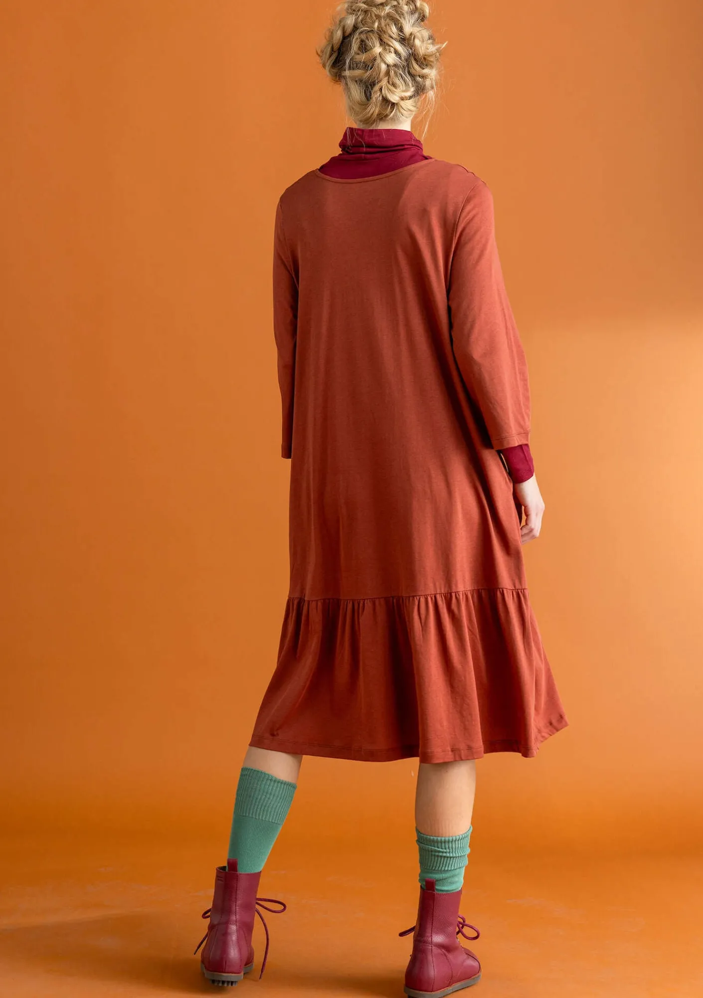 Trikåklänning "Tyra" i ekologisk bomull/modal-Gudrun Sjödén New