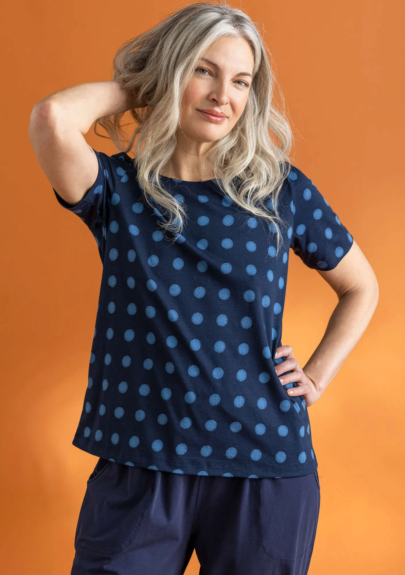 Trikåtop "Tyra" i ekologisk bomull/modal-Gudrun Sjödén Clearance