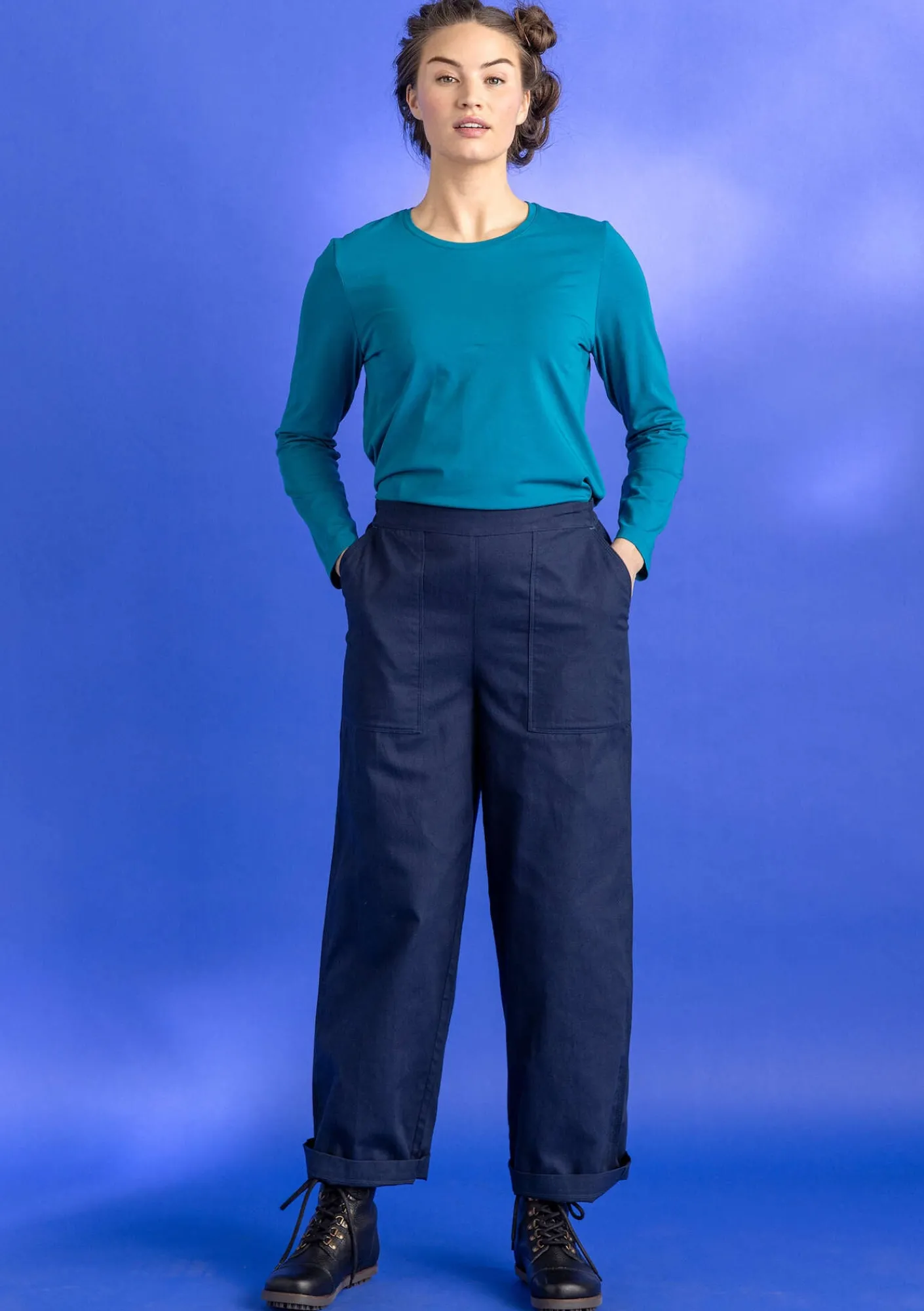 Trikåtop "Ylva" i ekologisk bomull/elastan-Gudrun Sjödén Clearance