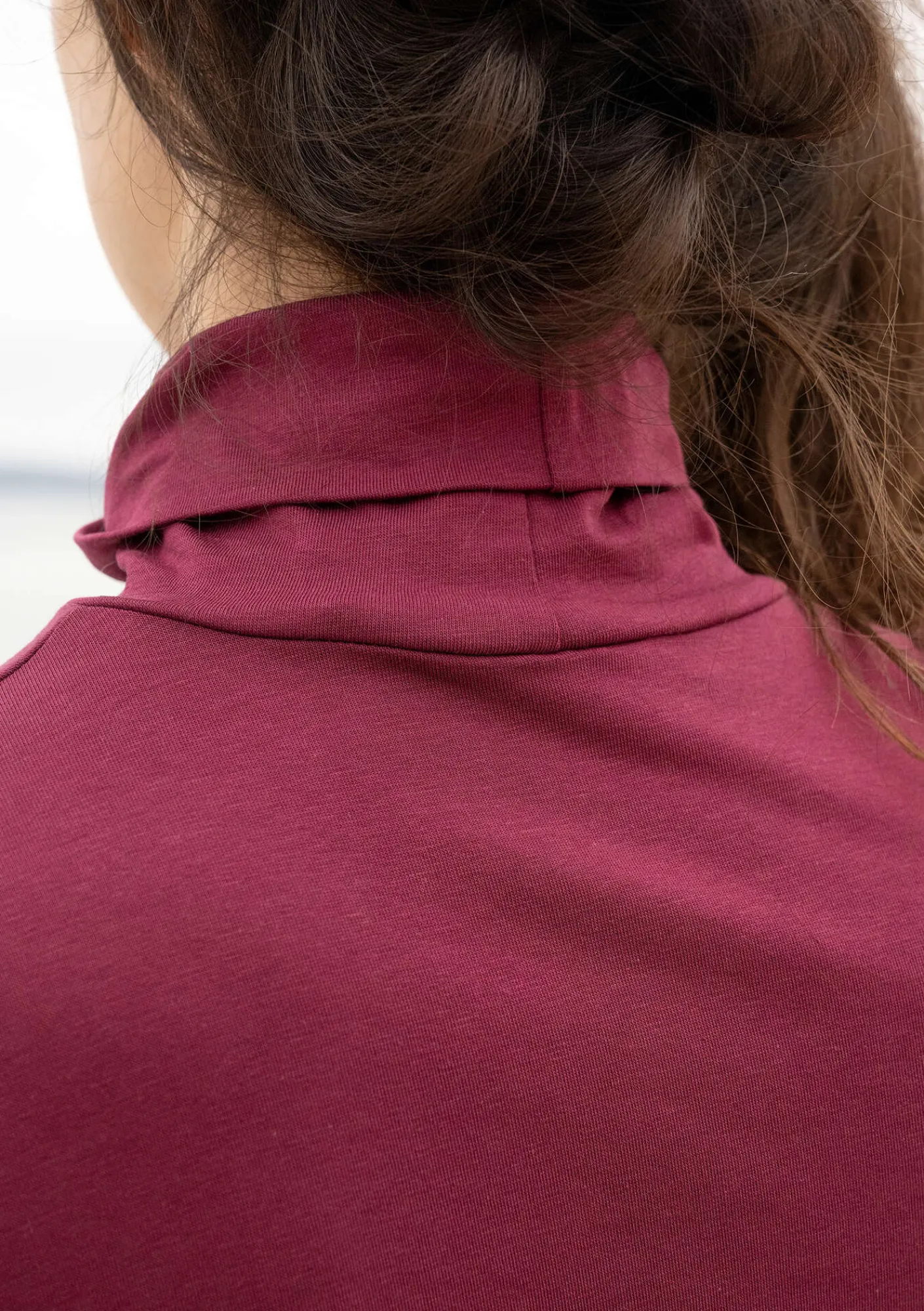 Trikåtunika i ekologisk bomull/modal/elastan-Gudrun Sjödén Sale