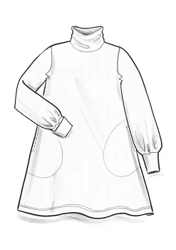 Trikåtunika i ekologisk bomull/modal/elastan-Gudrun Sjödén Sale