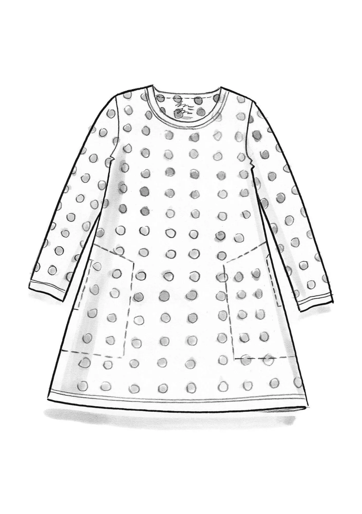 Trikåtunika "Tyra" i ekologisk bomull/modal-Gudrun Sjödén Online